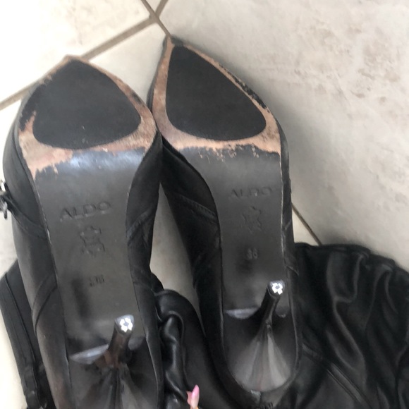 Black aldo heeled boots - Picture 4 of 6